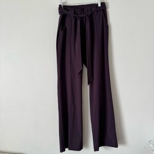 Athleta Destination dark grape purple wide leg pants